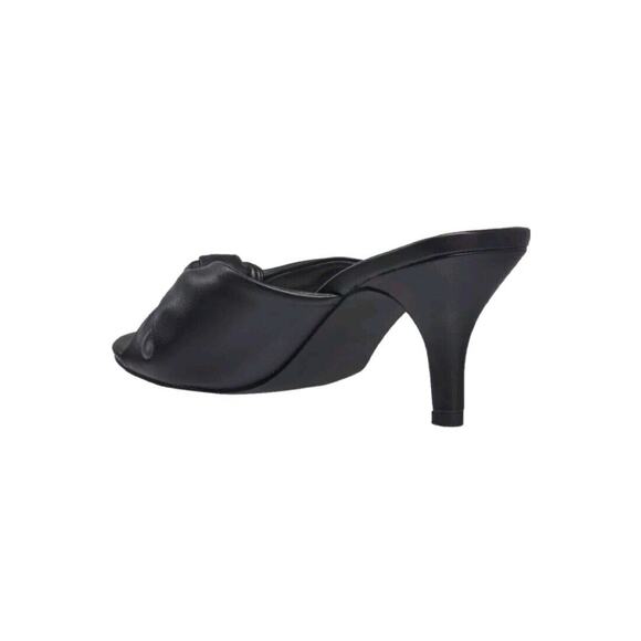 Halston Women's Seville Vegan Leather Open Toe Kitten Heel Dress Sandals Size 9N - Picture 2 of 8